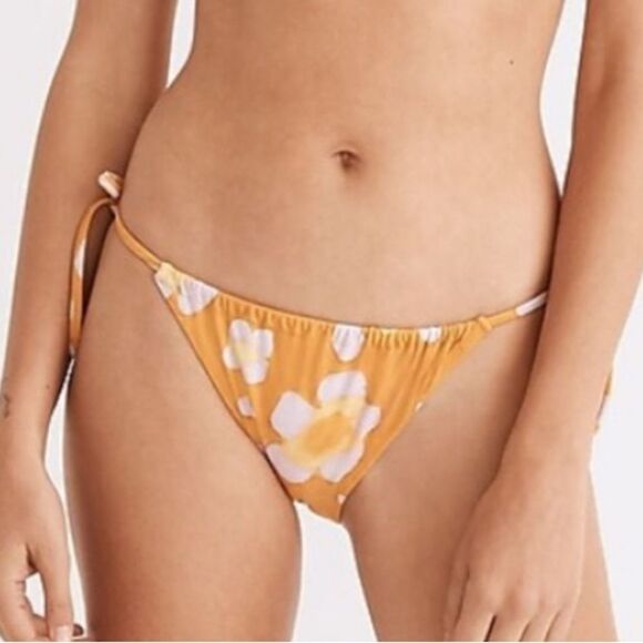 MADEWELL SECOND WAVE BIKINI BOTTOMS MADE WITH RECYCLED FABRIC THE SIZE IS XL NWT - Picture 1 of 6